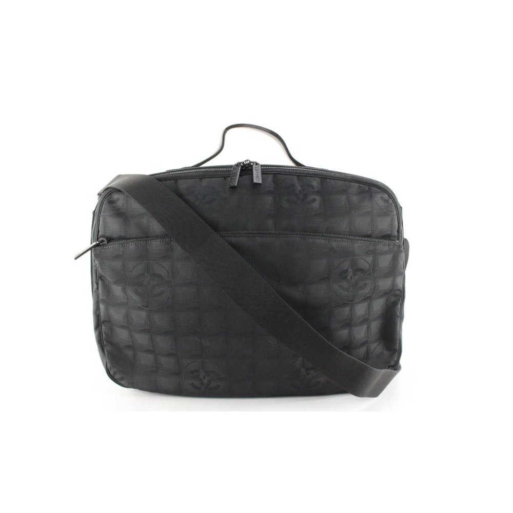 Chanel Black New Line Suitcase Messenger Carry-On 8CAS0419